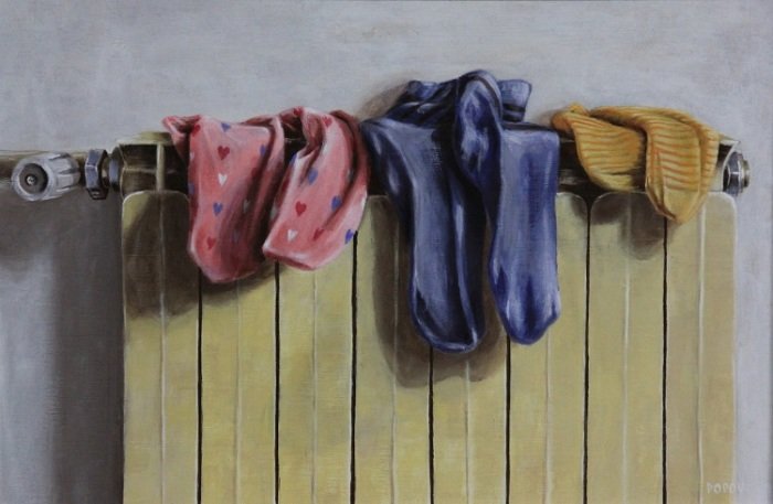 "Warm place to be", 2014, acrylic on canvas, 40cm x 60cm (sold)